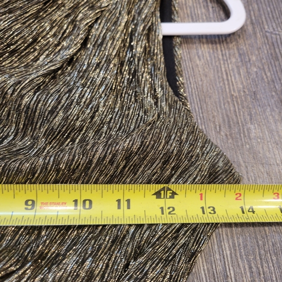 ​Aqua Formal Shimmering Metallic One-Shoulder Gown Size 6 - Picture 8 of 9